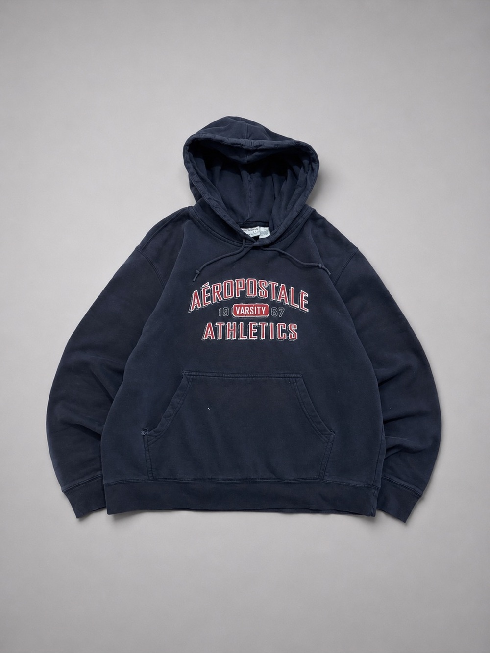 Vintage Y2K Aeropostale Athletics hoodie navy blue spell out oversized XL